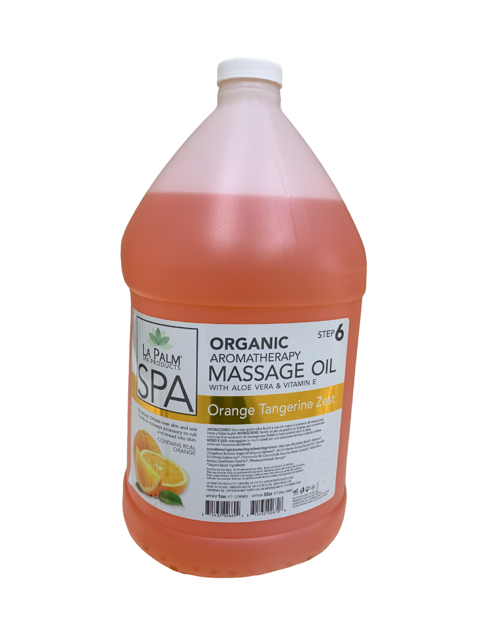Lapalm Organic Aromatherapy Massage Oil Orange Tangerine Zest